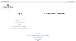 Desktop Screenshot of moodle.andrewcollege.edu