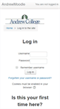 Mobile Screenshot of moodle.andrewcollege.edu